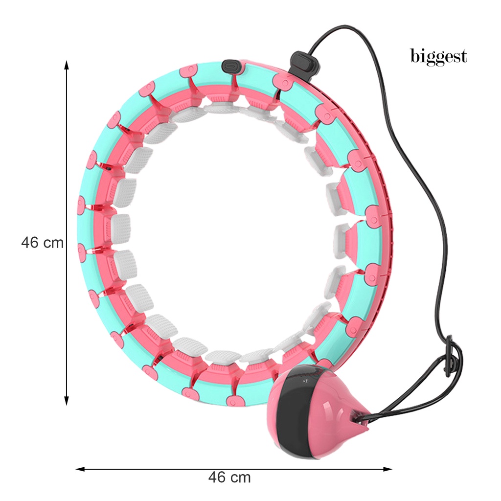 1 Bộ Vòng Lắc Bụng Thông Minh Tự Động Có Thể Tháo Rời Kèm Bóng Trọng Lượng