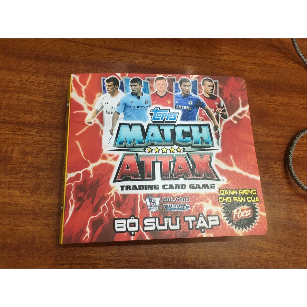 Bộ Sưu Tập 96 Thẻ Cầu Thủ In Album Match Attax 2012-13