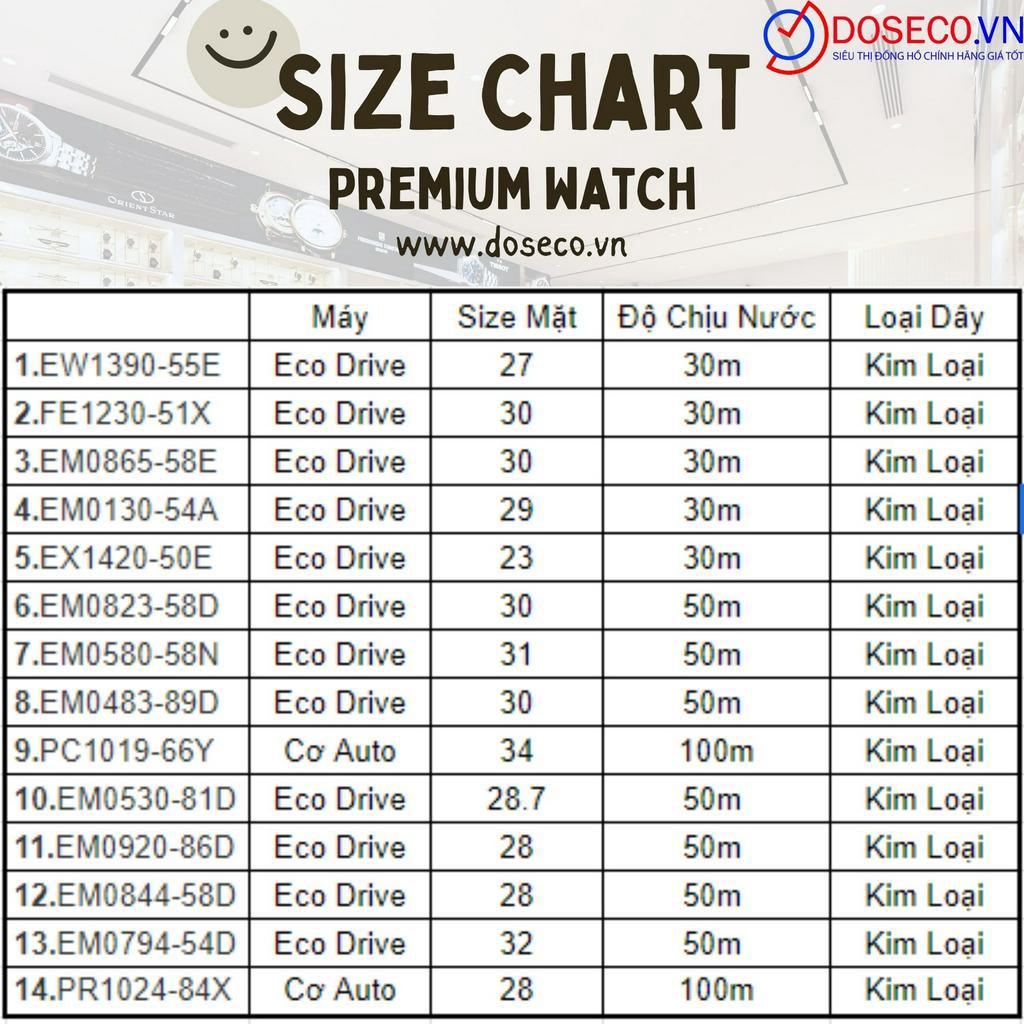 Đồng Hồ Nữ Citizen Chính Hãng Dây Kim Loại Cao Cấp Thép 316L Không Gỉ,Kính Sapphire Chống Xước Tốt CL