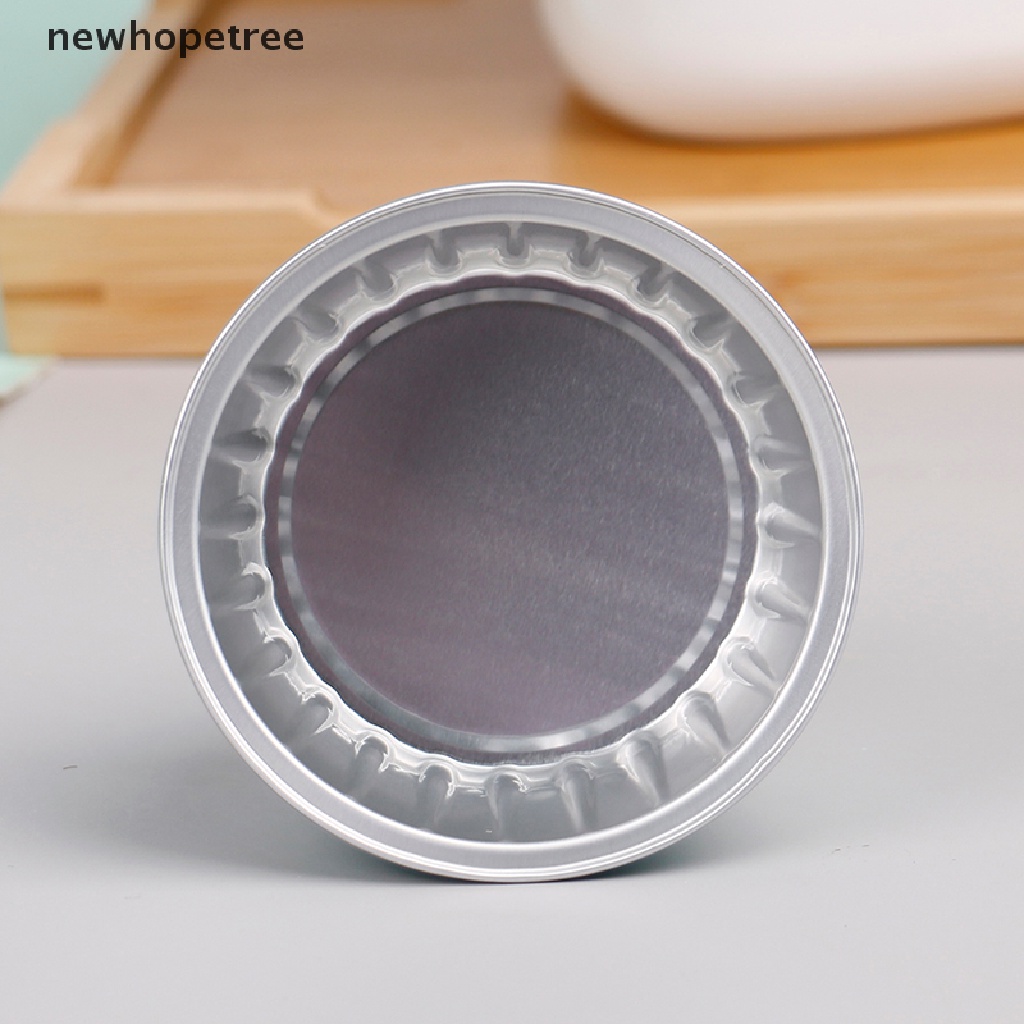 Set 10 Cốc Lá Nhôm 100ML Hình Tròn Có Nắp Đậy Đựng Bánh Cupcake