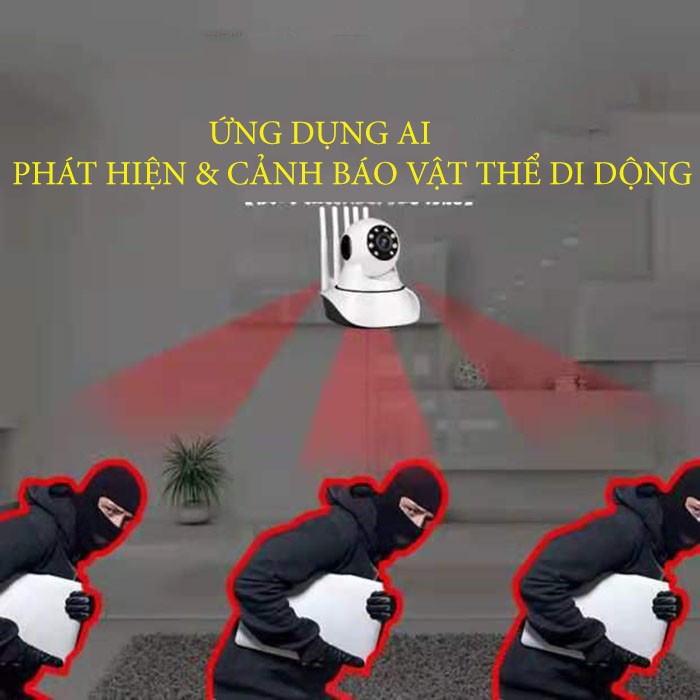 CAMERA WIFI KHÔNG DÂY YOOSEE 5 Râu WIFI KÈM THẺ NHỚ 128GB | BigBuy360 - bigbuy360.vn