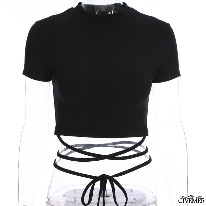 Áo crop top đan dây phong cách quyến rũ dành cho nữ | BigBuy360 - bigbuy360.vn