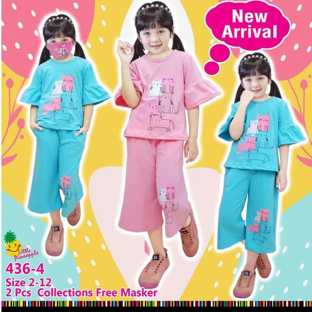Bộ đồ thời trang xinh xắn dành cho bé gái 3-8 tuổi