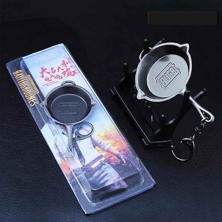 Mô hình móc khóa chảo Pubg Anime game quà tặng trang trí đẹp