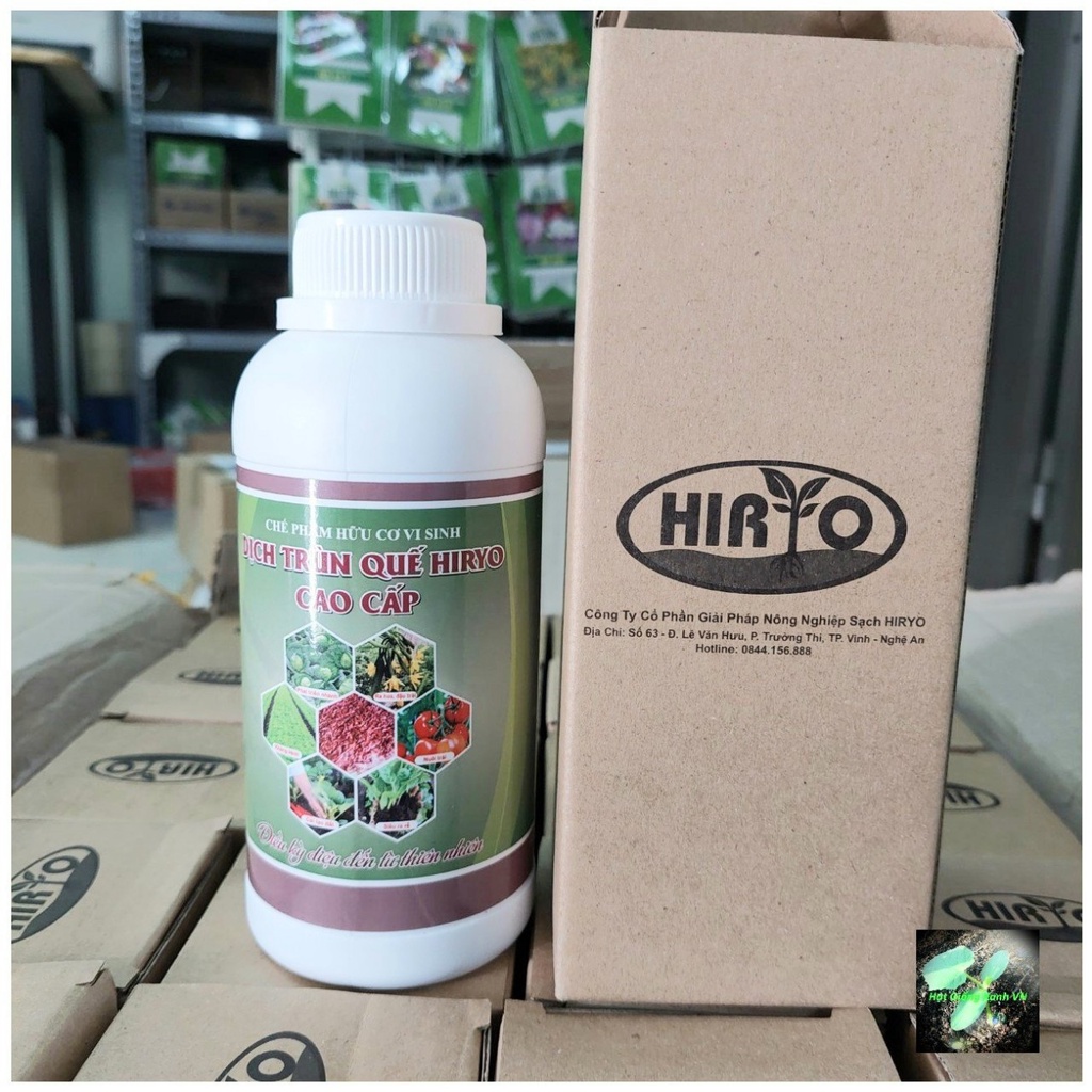 Dịch trùn quế hữu cơ cao cấp Hiryo, chai 500ml
