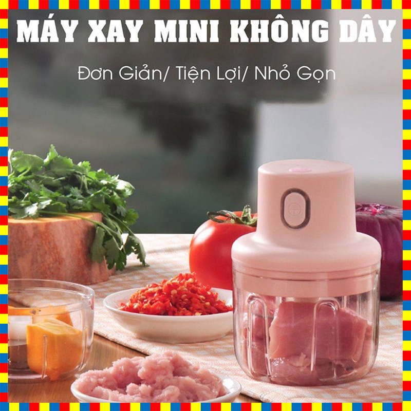 Máy xay tỏi ớt cầm tay 250ml - Tiện dụng - Nhỏ gọn