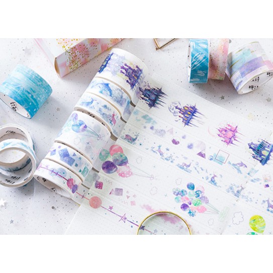 SET WASHI TAPE 3 CUỘN CHỦ ĐỂ CANDY POETRY