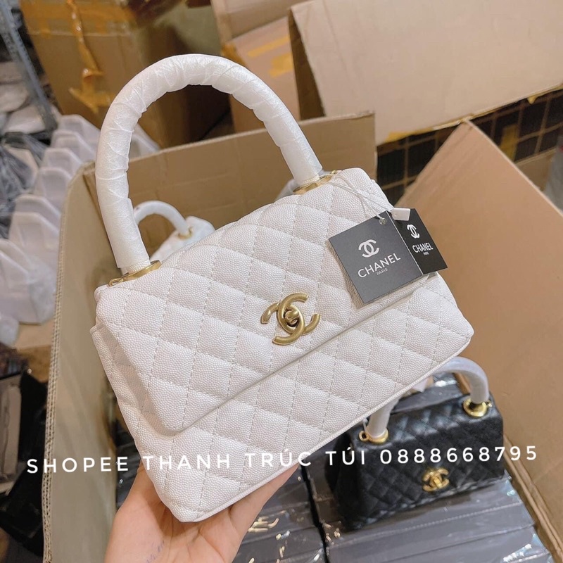 Túi quai xách chữ C da hạt size 20-25cm siêu hot 2022