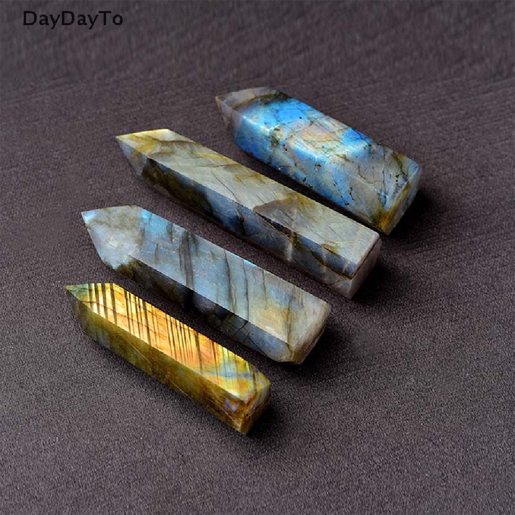 Daydoyto Đá Thạch Anh Labradorite Tự Nhiên Đầu Lục Giác
