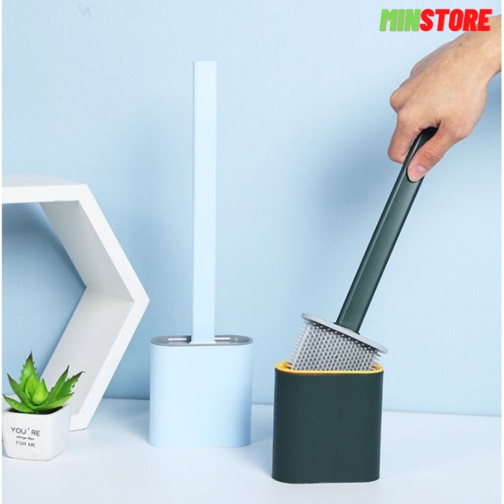 CỌ TOILET silicon có ống cắm, sạch sẽ dễ vệ sinh