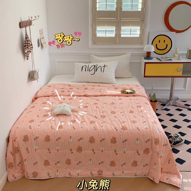 shinbedding_Chăn Thun Lạnh Hàn Quốc Siêu Xinh Mềm Mát