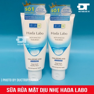 Sữa Rửa Mặt Dưỡng Ẩm Sâu Hada Labo Advanced Nourish Hyaluron Cleanser 80g