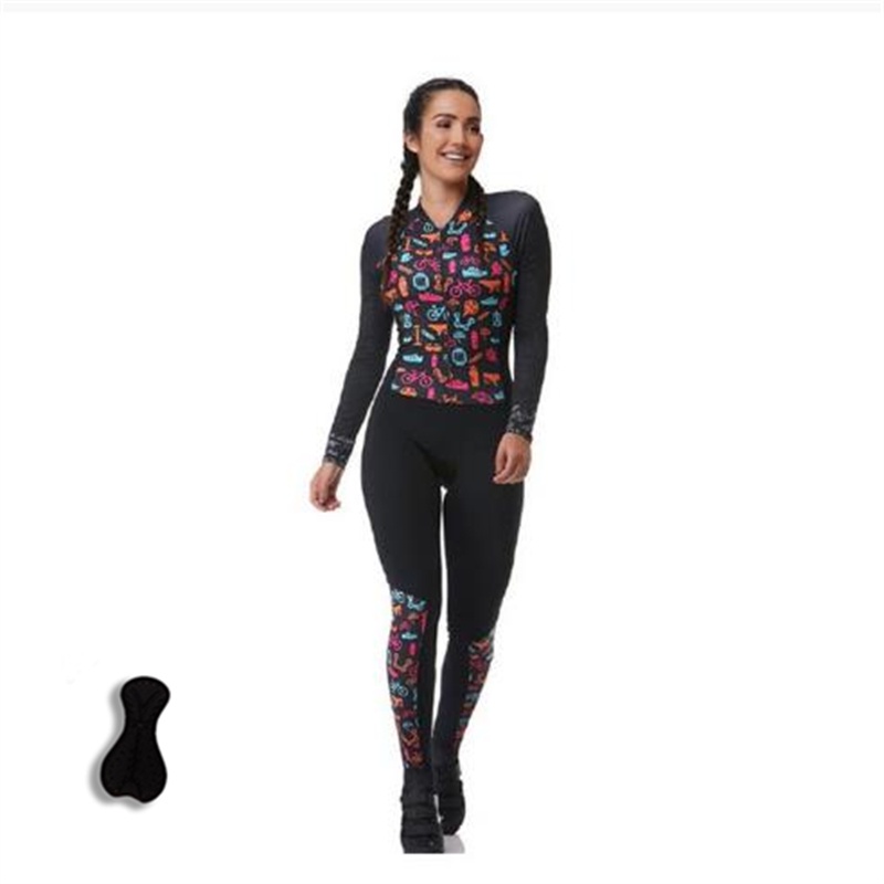 Kafittkafittkariety Bộ Áo Liền Quần Dài Tay Đi Xe Đạp Một Mảnh Phong Cách VEZZO Pro MTB Cho Nữ XAMA Kafitt Frenzy