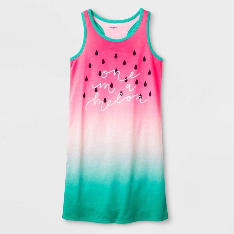 Váy sát nách c&J hoạ tiết dưa hấu du xịn cực yêu bé gái sz đại