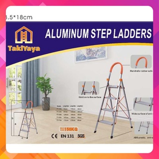 Thang nhôm ghế tay vịn khung inox bậc nhôm siêu nhẹ Nakata 3,4,5,6,7 bậc -  chính hãng -giao hoả tốc
