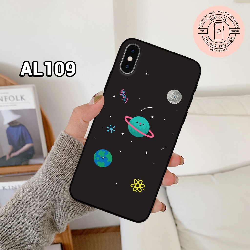 Ốp lưng IPHONE X/ XS/ XS MAX/ XR - Ốp điện thoại IPHONE in hình vũ trụ,ngân hà dễ thương