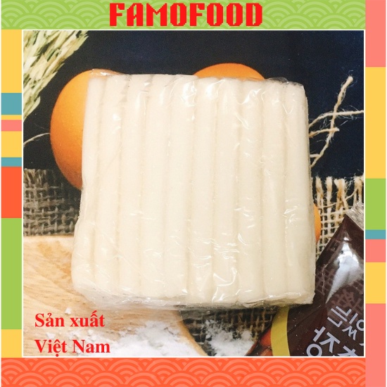 Tokbokki bánh gạo hàn quốc nguyên thanh, Toppocki Famofood gói 500g