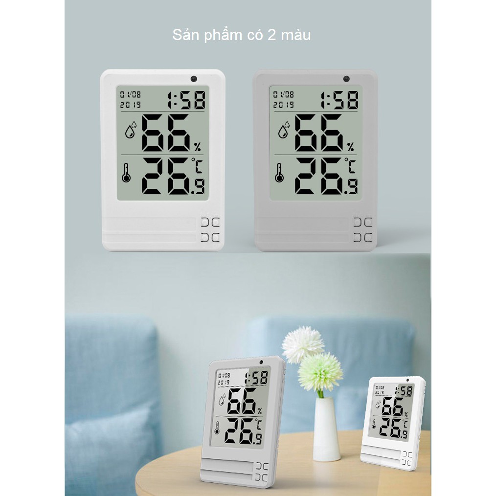 Nhiệt kế đo độ ẩm điện tử, màn hình LCD PD-WDJ-03