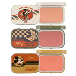 Phấn má hồng Mickey 3.CE x Disney Blurring Blush bám lâu, dạng hộp thiếc nhỏ nhẹ tiện dụng - PHIÊN BẢN GIỚI HẠN