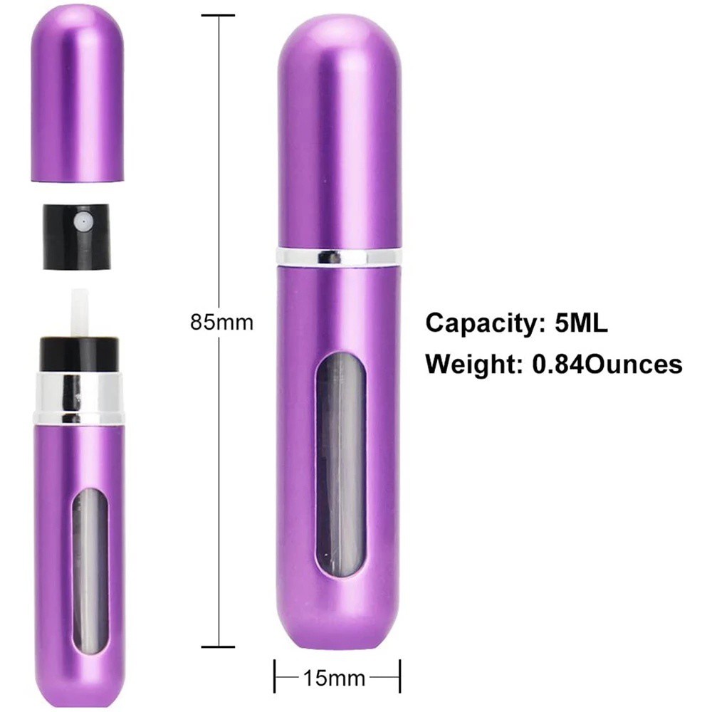 Chai Chiết Nước Hoa Mini 5ml Bằng Nhôm Có Thể Đổ Đầy Tiện Lợi lọ chiết nước hoa chiết nước hoa chai chiết nước hoa tự động
