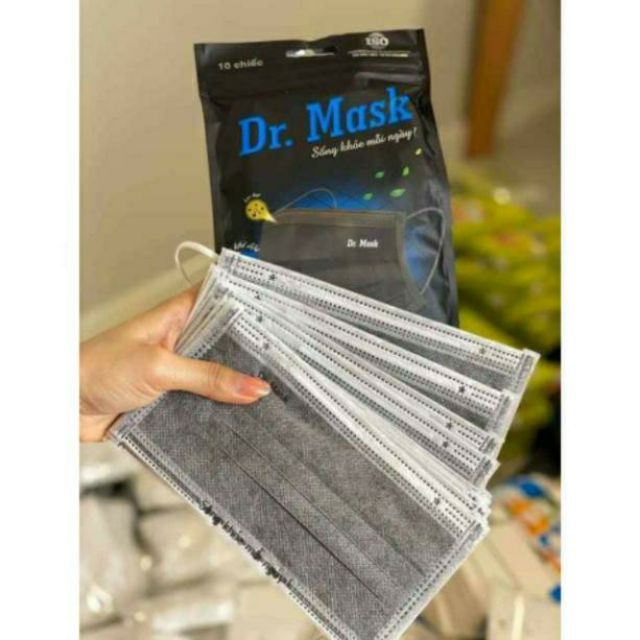 💓Khẩu trang y tế 4 lớp Dr Mask than hoạt tính  100%chính hãng .