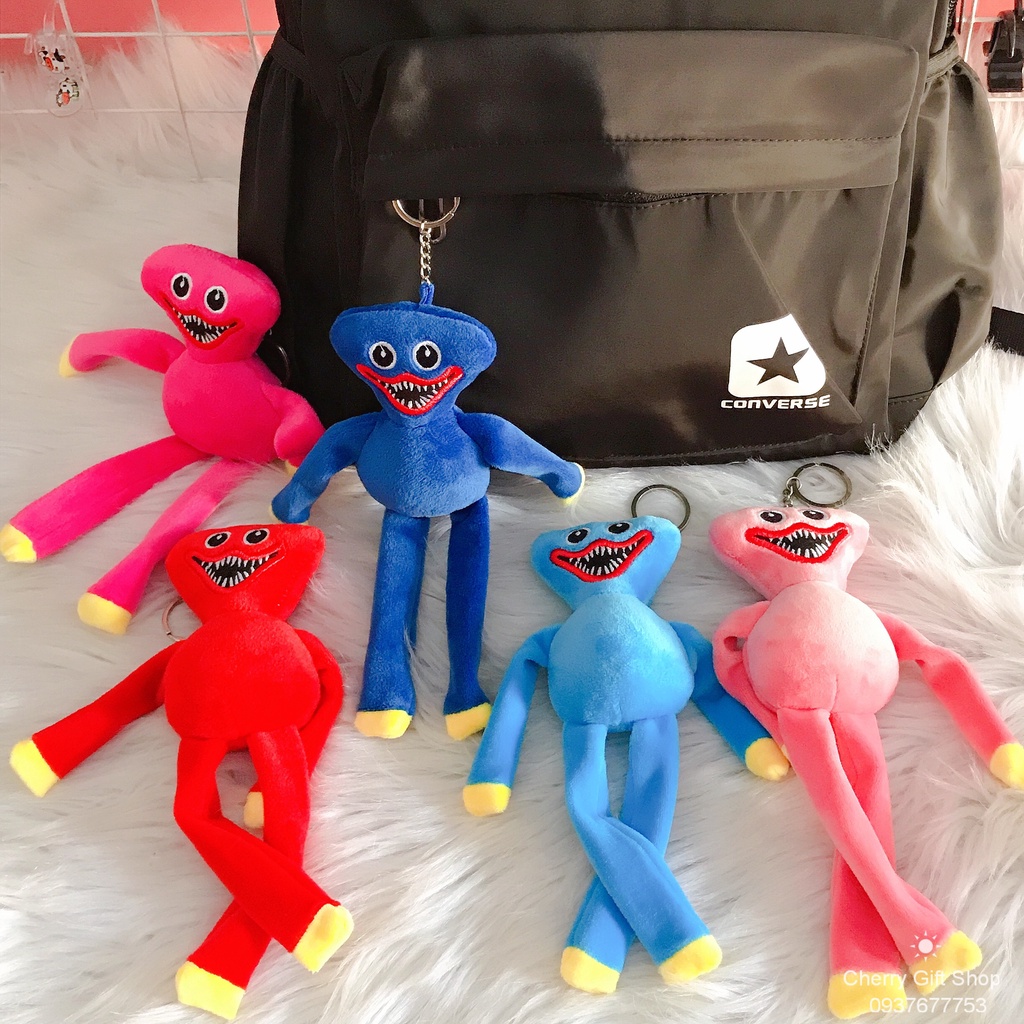 Móc Khóa Gấu Bông Huggy Wuggy Trong Game Poppy Playtime 22cm - Ảnh Thật Shop Chụp