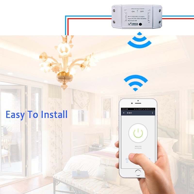 TAO3C WiFi Smart Light Switch Universal Breaker Timer eWelink APP Wireless Remote Control Works with Alexa Google Home TAO3C