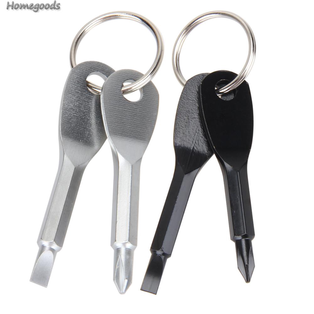 [Giá Sỉ] Móc khóa gắn 2 chìa tua vít mini bỏ túi tiện lợi