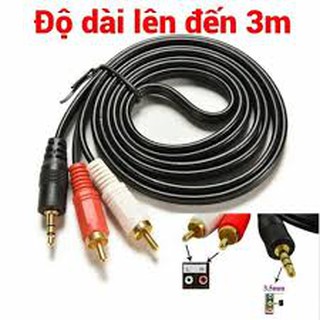 Dây cáp loa 1 ra 2 chiều dài 3m