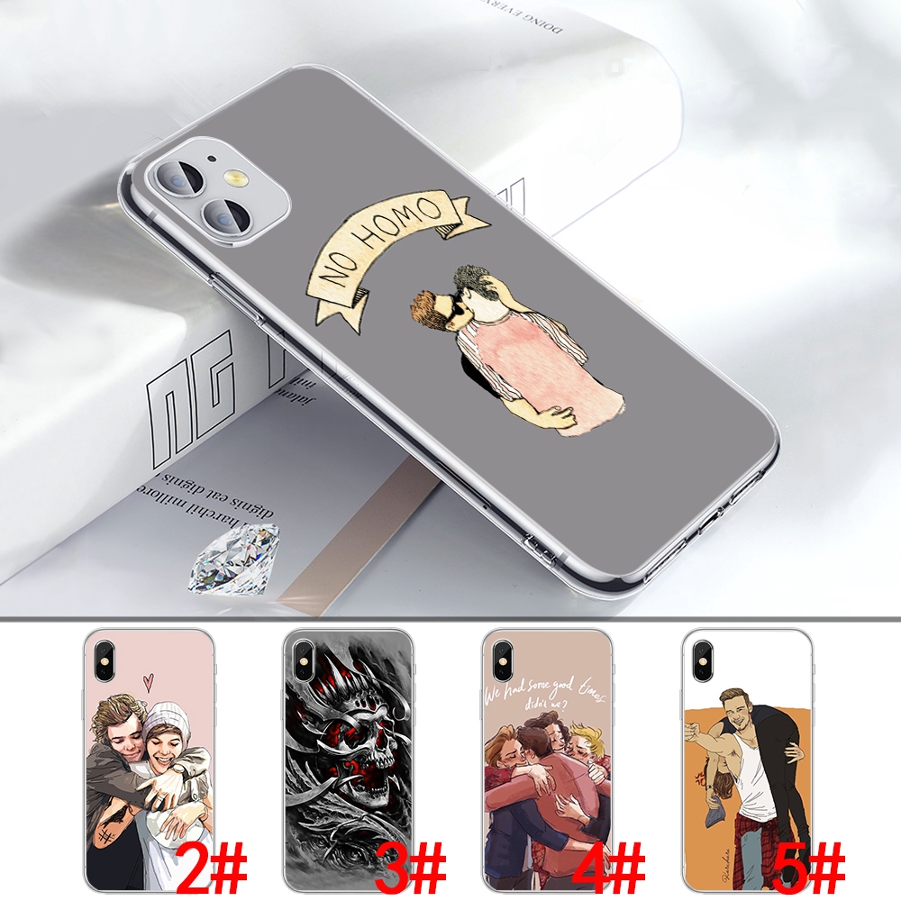 Ốp điện thoại TPU mềm họa tiết one direction màu trong suốt 228C cho iPhone XS Max XR X 11 Pro 7 8 6 6S Plus