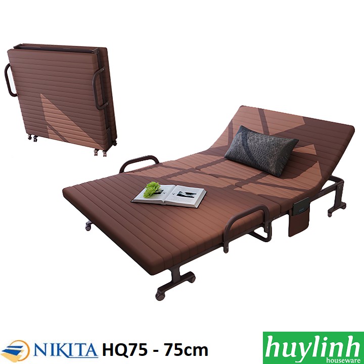 Giường gấp nâng đầu kiểu Hàn Nikita HQ75 - 75cm