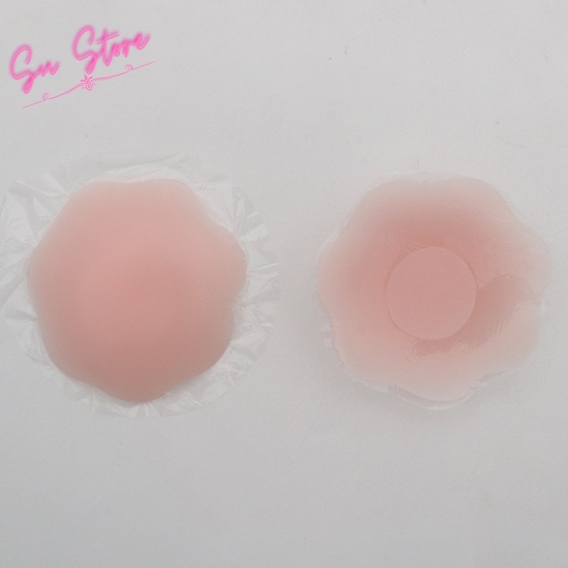 Miếng dán ngực che đầu ti, Áo dán ngực silicon che nhũ hoa Pink05 | WebRaoVat - webraovat.net.vn