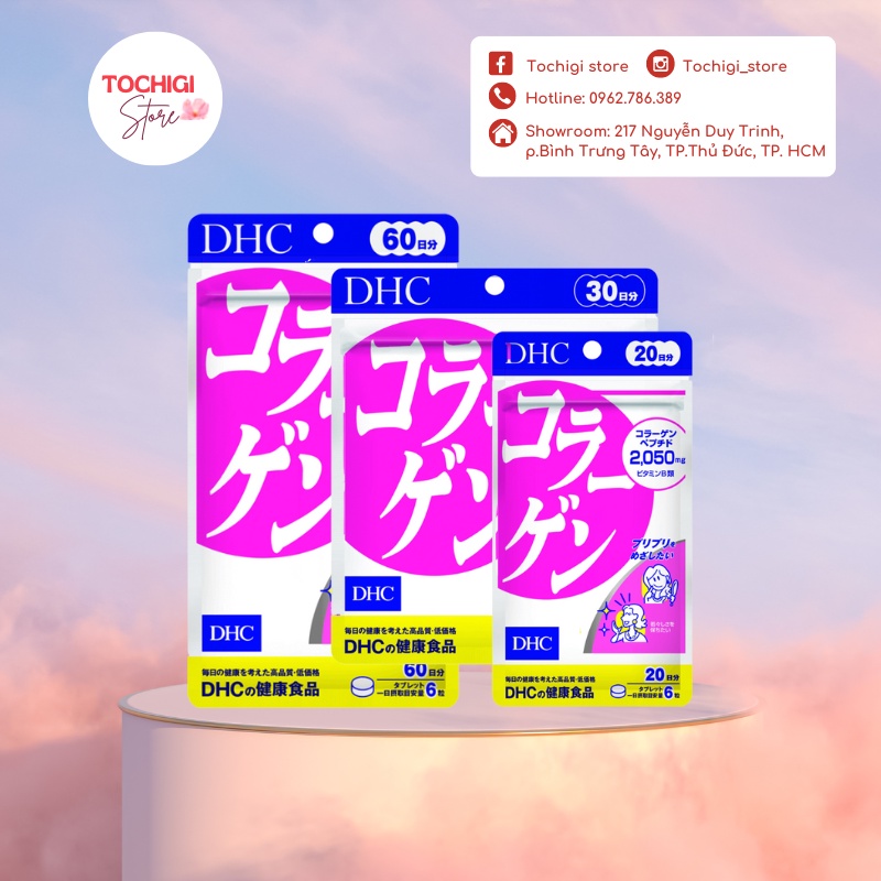 Viên uống DHC Collagen làm đẹp da Nhật Bản 180v/gói