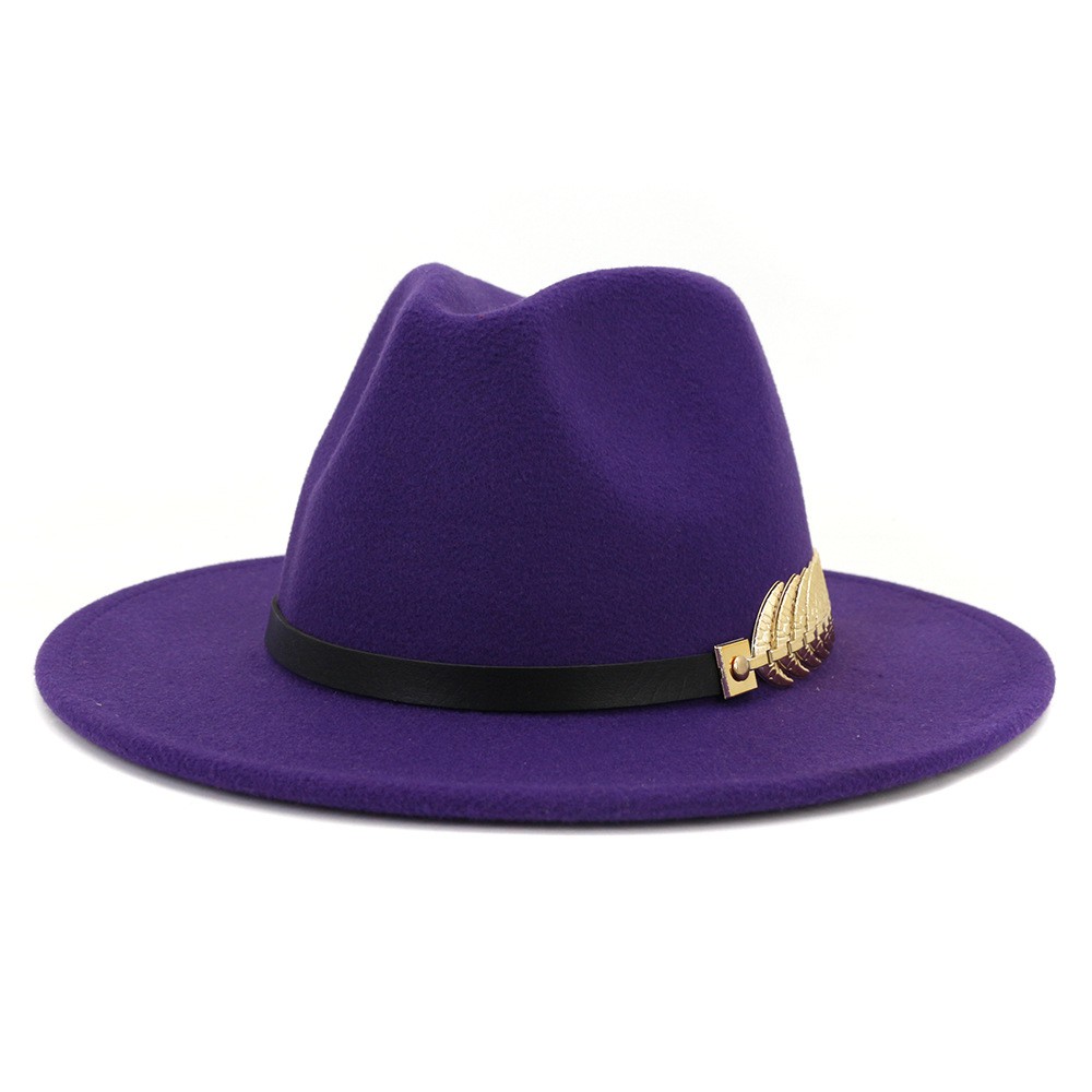 Mũ Rộng Vành Siêu Cấp Thời Trang Fedora Nam Và Nữ Dành Cho Quý Tộc