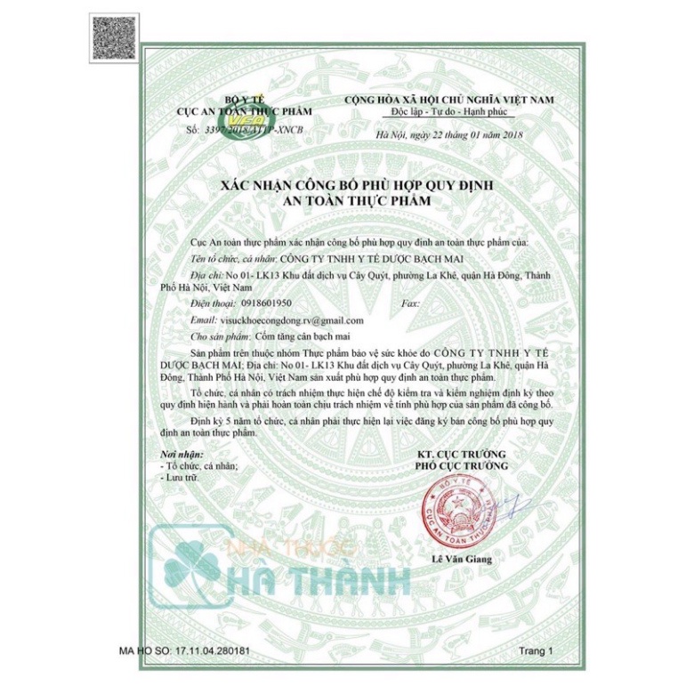 Cốm tăng cân Bạch Mai, kích thích bé ăn ngon , hấp thụ tăng cân tốt