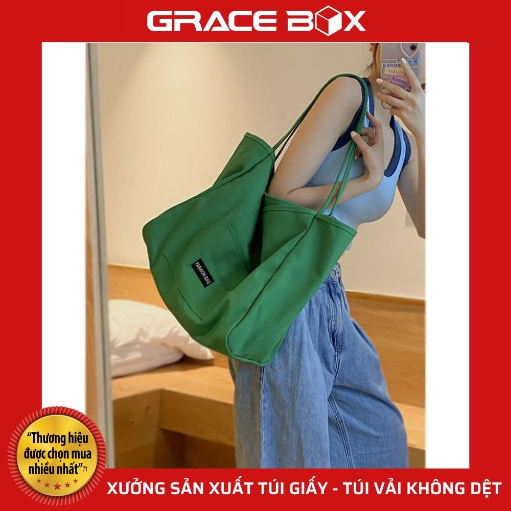 Túi Vải Canvas Thời Trang Color Style - Siêu Thị Bao Bì Grace Box
