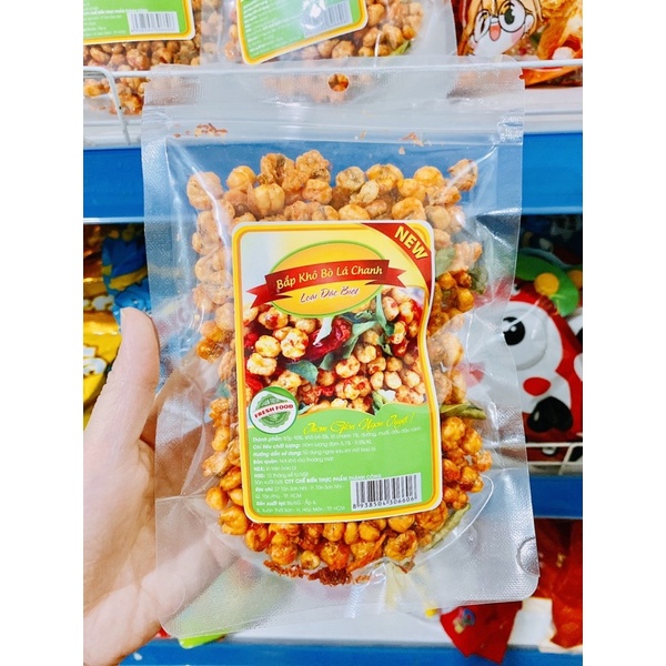 BẮP KHÔ BÒ LÁ CHANH/ NGÔ CAY 150G