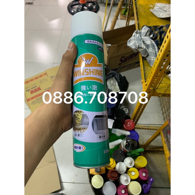 Chai xịt bọt tẩy đa năng Winshine 650ml