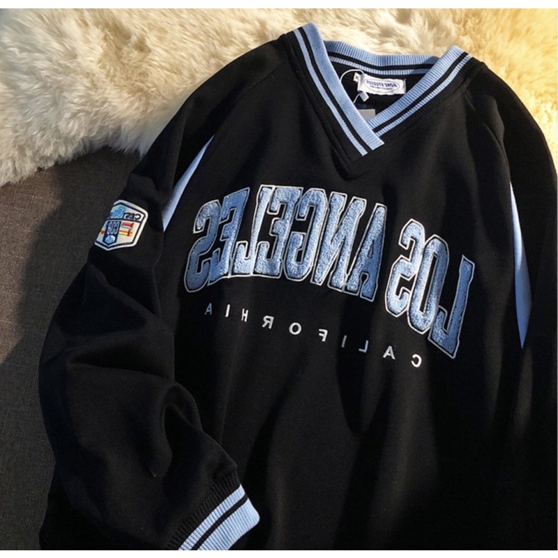 Sweater bóng chày nam nữ Los Angeles