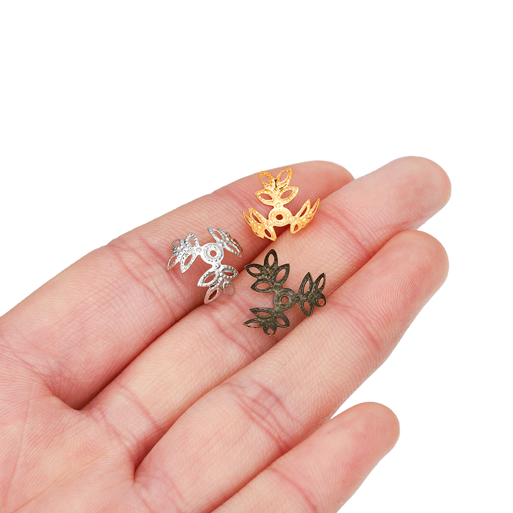 Set 100 phụ kiện St.kunkka làm trang sức hình lá 16x16mm