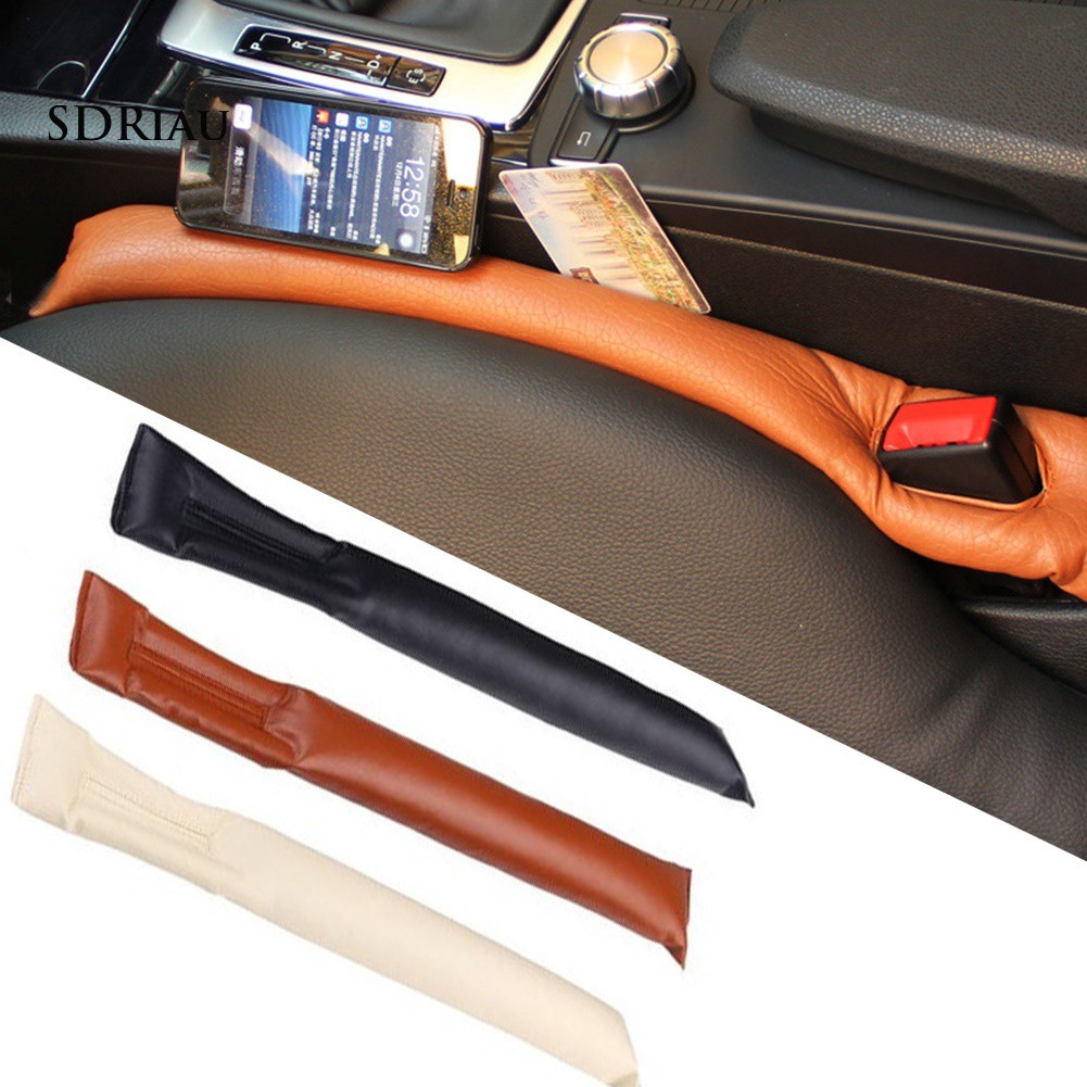 Leak Proof Faux Leather Universal Car Seat Gap Filler Stuffing Cushion Blocker