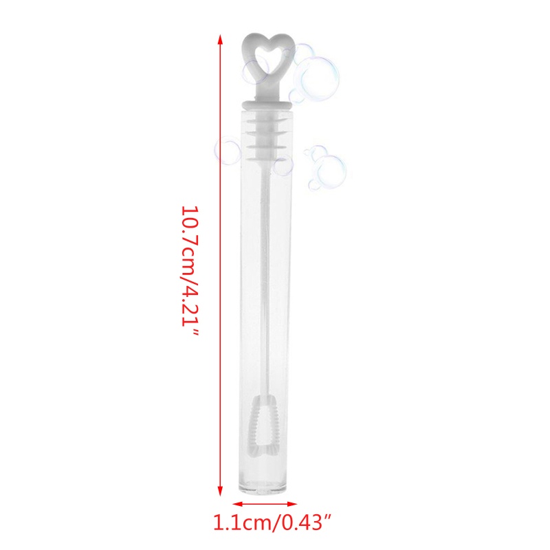 Set 50 Ống Thổi Bong Bóng Xà Phòng Mini Hình Trái Tim