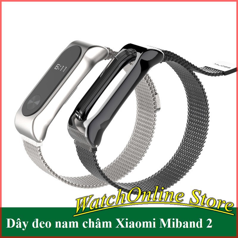 Dây đeo nam châm dành cho Xiaomi Miband 2 thép không gỉ