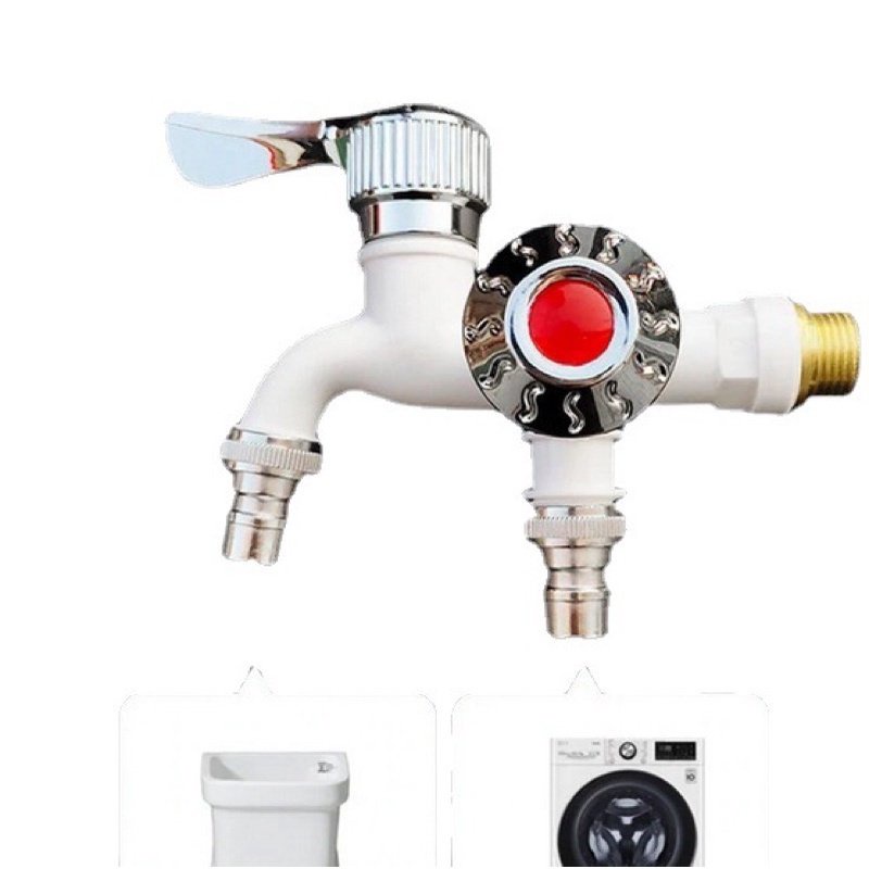 Vòi Nước 2 Đầu Độc Lập, Đầu Chia Vòi Nước Thông Minh, Vòi Nước Đôi Độc Lập