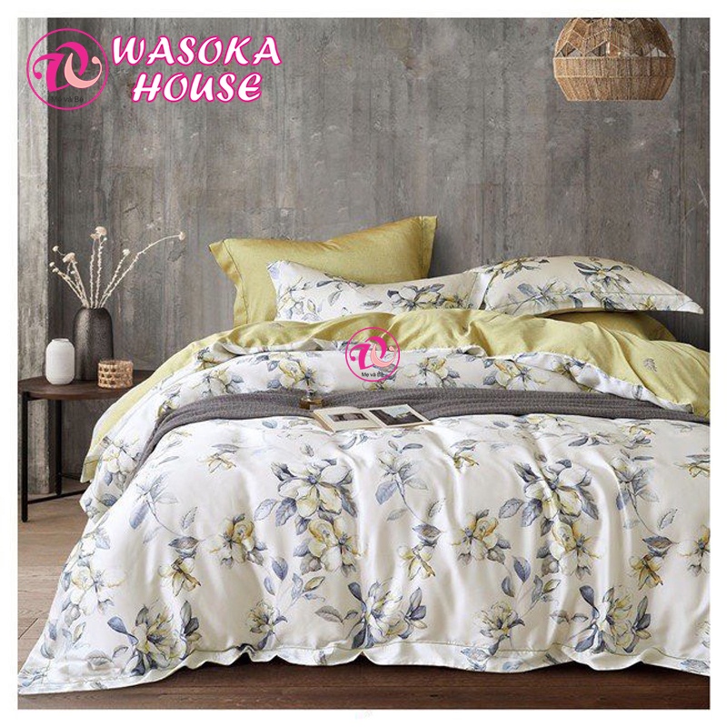 Chăn mền lụa tencel mềm  mịn, mát lạnh 2mx2m2, mùa hè đắp mát, nhiều họa tiết hoa văn 5D đẹp
