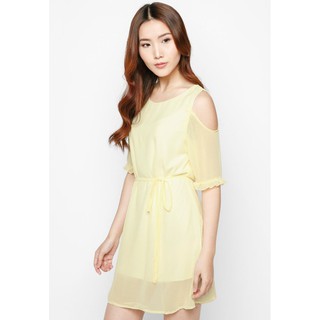 ĐẦM SUÔNG TAY CUTOUT - [Free Ship Đơn Hàng 50k]