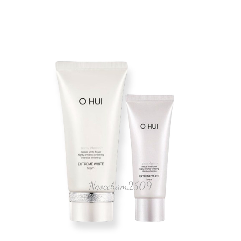 Sữa rửa mặt dưỡng trắng da mờ nám Ohui Extreme White Foam Snow Vitamin.