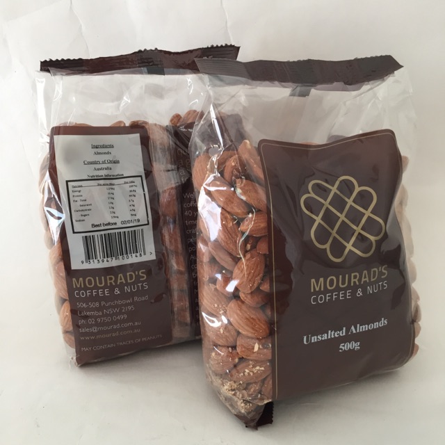 Hạt Hạnh nhân Mourad's tui 500g date T2/23 - Úc