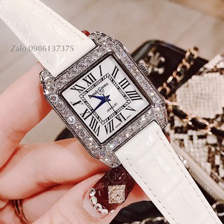 ĐỒNG HỒ NỮ ROYAL CROWN 6104M DÂY DA TRẮNG CHÍNH HÃNG