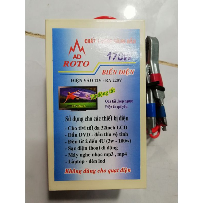 Biến điện INVERTER 12v DC-220v DC 170W